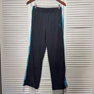REEBOK Charcoal Pull on Style Polyester Track Pants - SIZE L 14/16